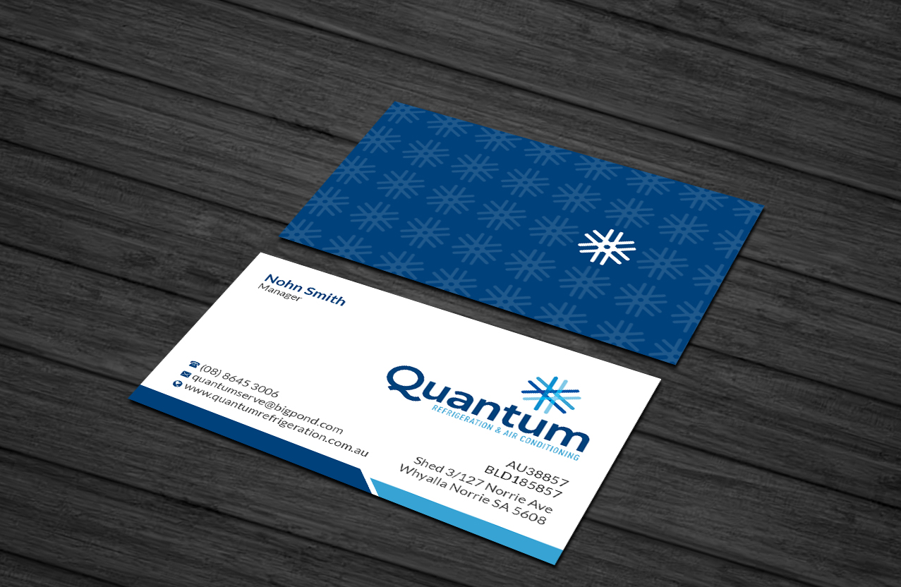 Diseño de Tarjeta de Presentación por Creations Box 2015 para Quantum Refrigeration | Diseño #19569696