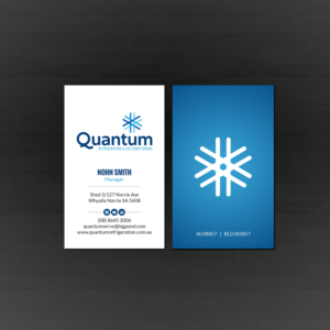 Business Card Design by Creations Box 2015 for Quantum Refrigeration | Design: #19569701