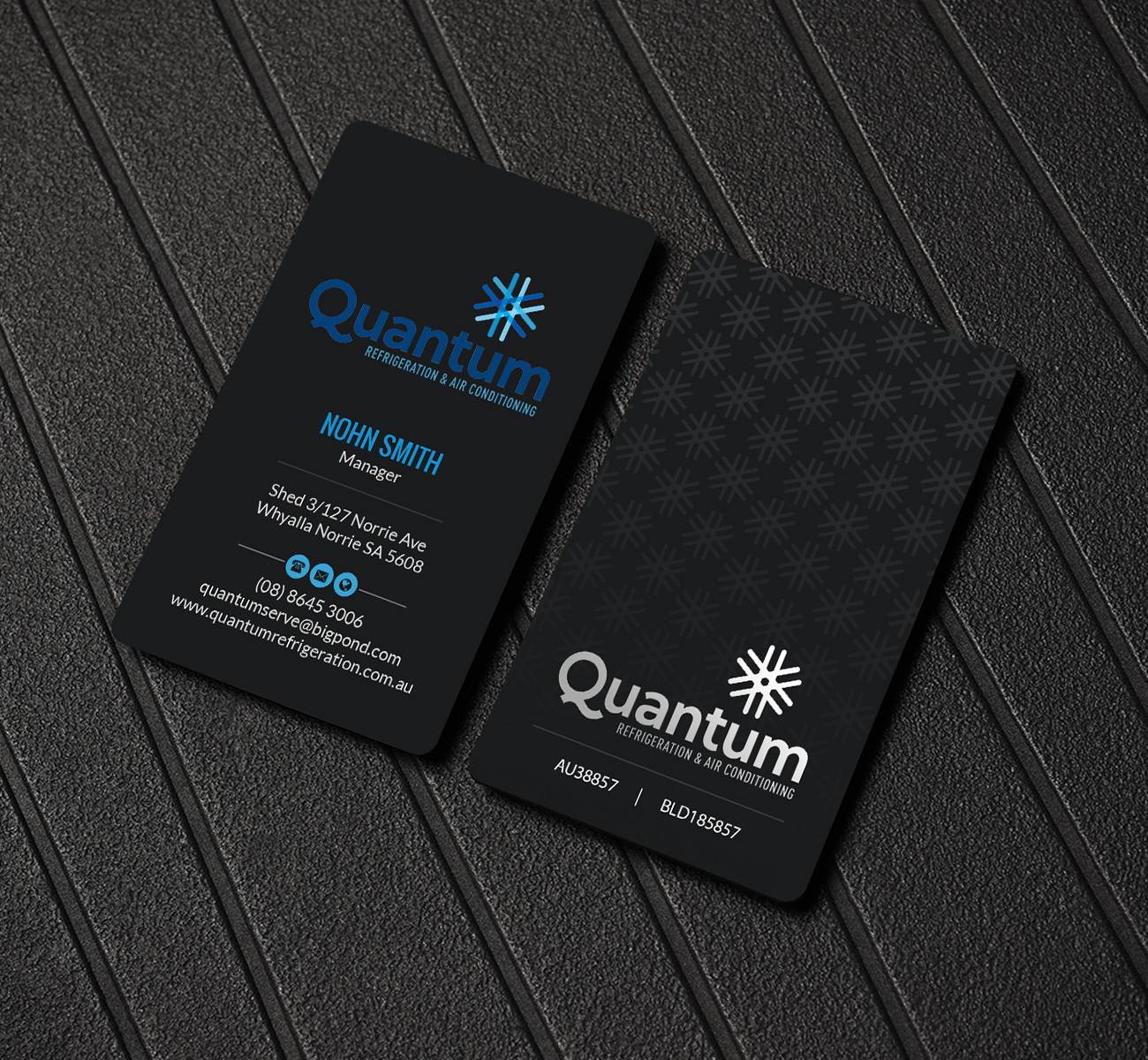 Diseño de Tarjeta de Presentación por Creations Box 2015 para Quantum Refrigeration | Diseño #19572317