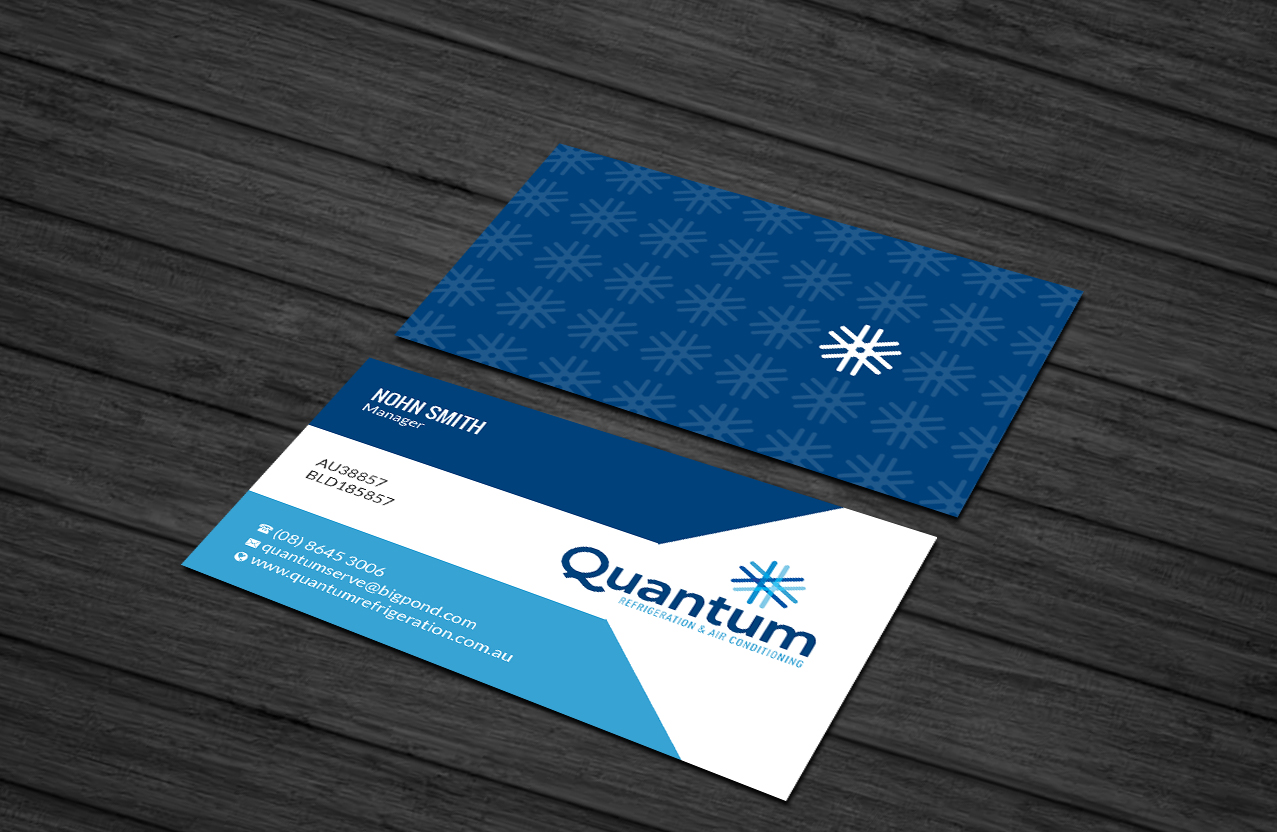 Business Card Design by Creations Box 2015 for Quantum Refrigeration | Design #19572320