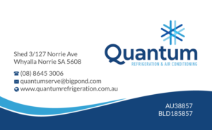 Diseño de Tarjeta de Presentación por Creations Box 2015 para Quantum Refrigeration | Diseño: #19734580