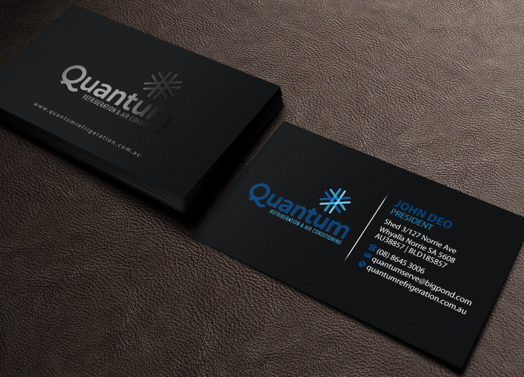 Business Card Design by Brand aid for Quantum Refrigeration | Design #19582258