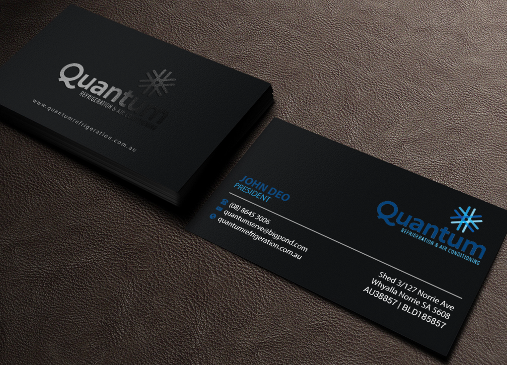 Business Card Design by Brand aid for Quantum Refrigeration | Design #19582259