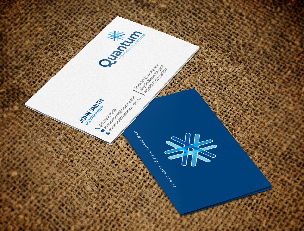 Business Card Design by chandrayaan.creative for Quantum Refrigeration | Design #19573187