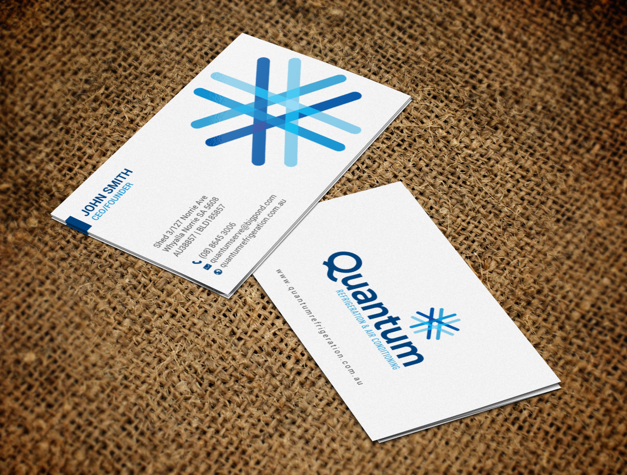 Business Card Design by chandrayaan.creative for Quantum Refrigeration | Design #19573189
