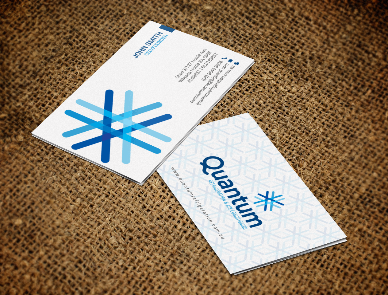 Business Card Design by chandrayaan.creative for Quantum Refrigeration | Design #19573190