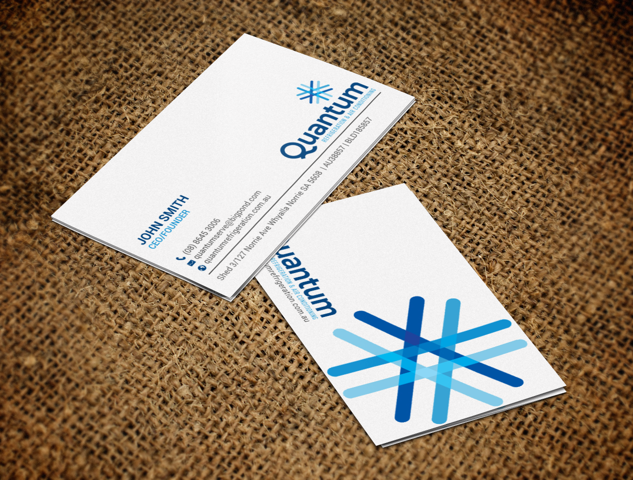 Business Card Design by chandrayaan.creative for Quantum Refrigeration | Design #19574998