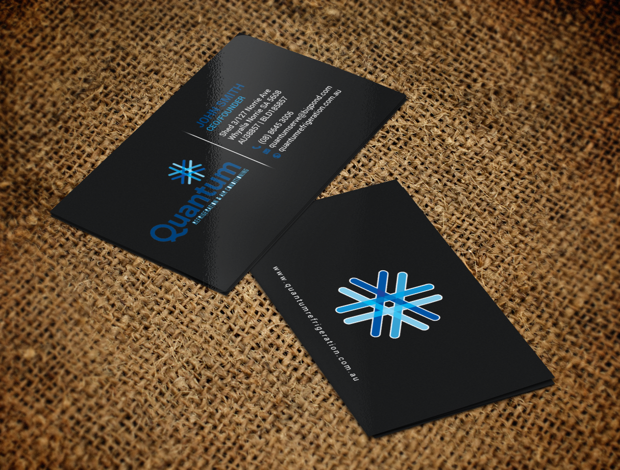 Business Card Design by chandrayaan.creative for Quantum Refrigeration | Design #19575000