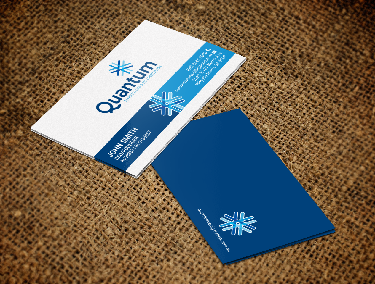 Business Card Design by chandrayaan.creative for Quantum Refrigeration | Design #19575001