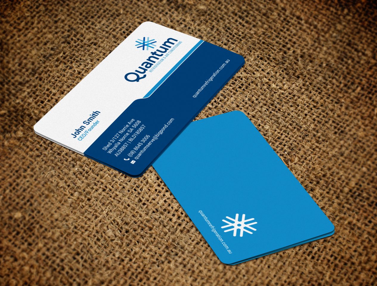 Business Card Design by chandrayaan.creative for Quantum Refrigeration | Design #19577023