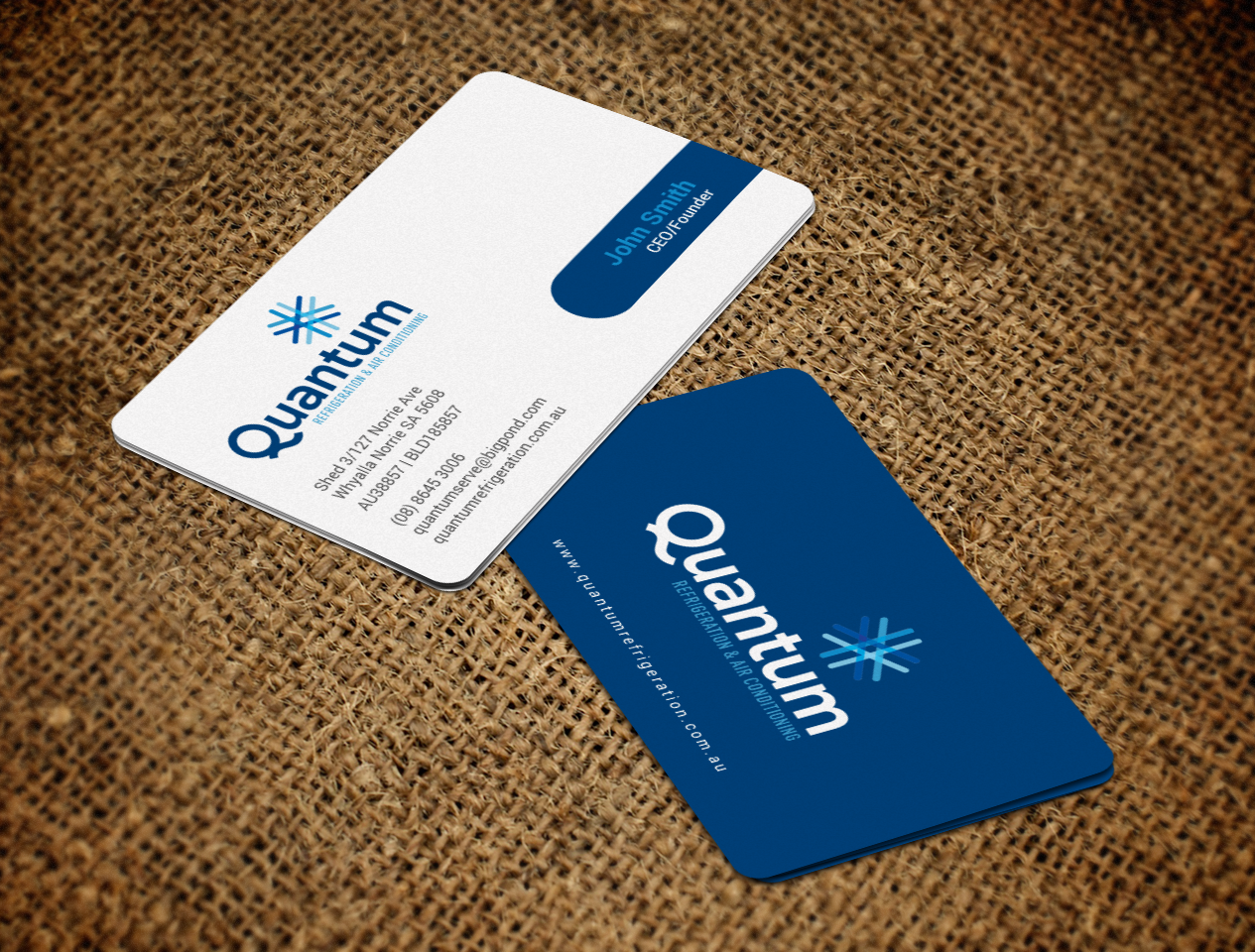 Business Card Design by chandrayaan.creative for Quantum Refrigeration | Design #19577028