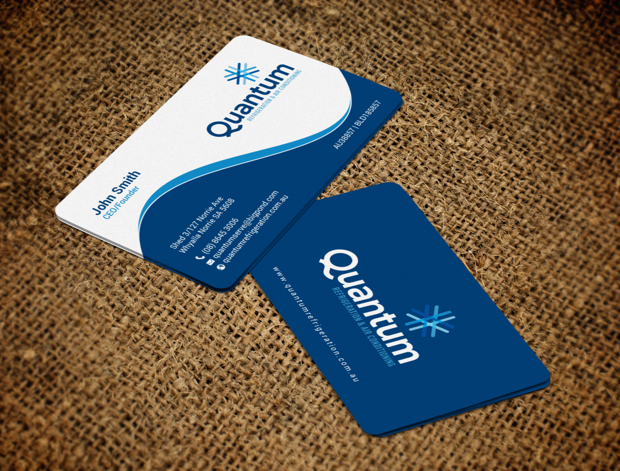 Diseño de Tarjeta de Presentación por chandrayaan.creative para Quantum Refrigeration | Diseño #19577029