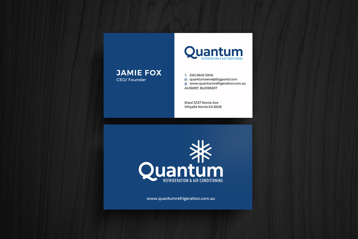 Business Card Design by Graphic Flame for Quantum Refrigeration | Design #19602852