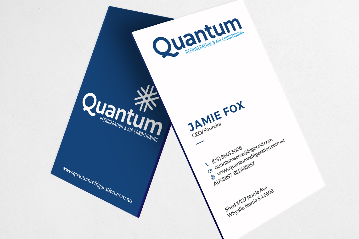 Business Card Design by Graphic Flame for Quantum Refrigeration | Design #19602853