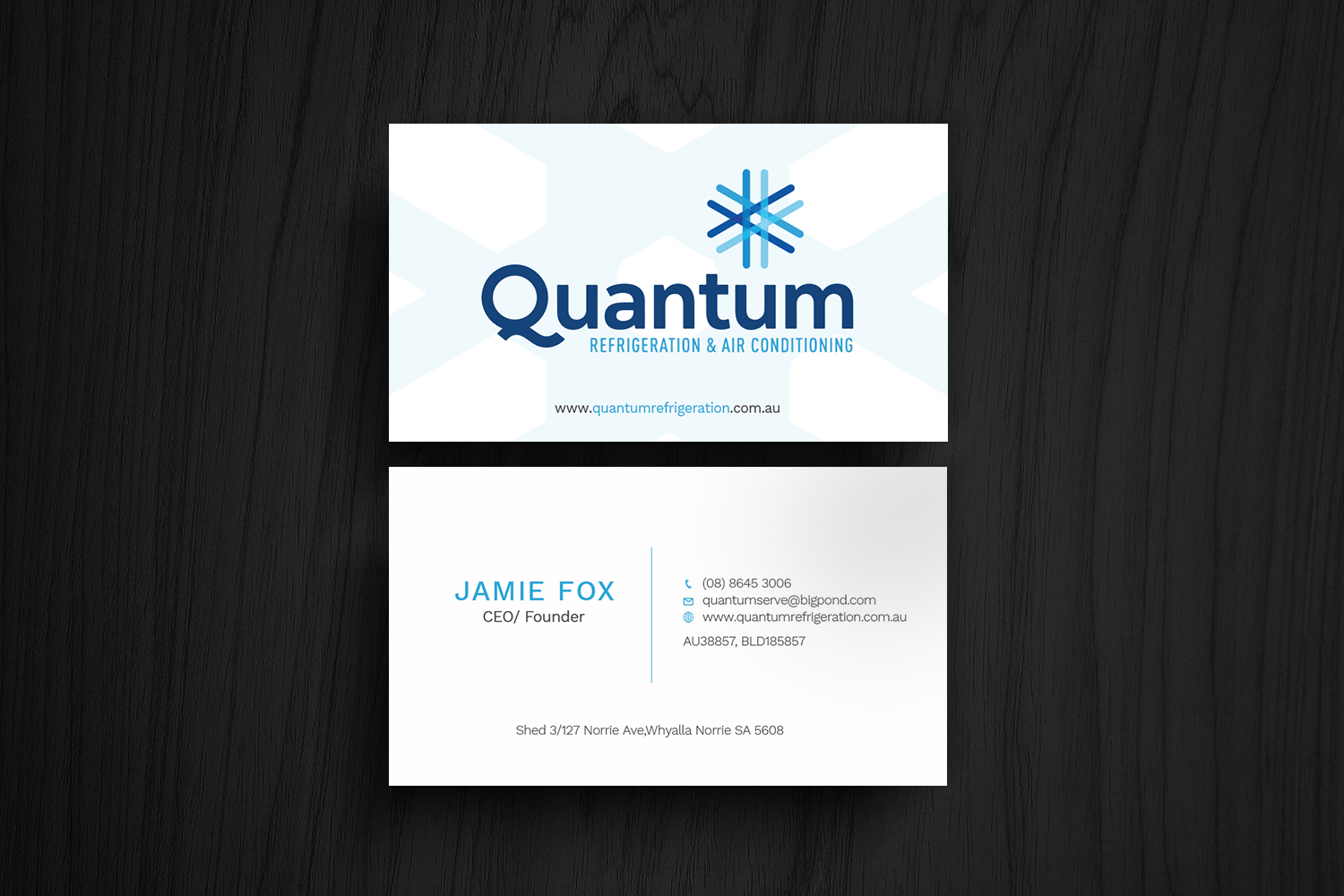 Business Card Design by Graphic Flame for Quantum Refrigeration | Design #19602854