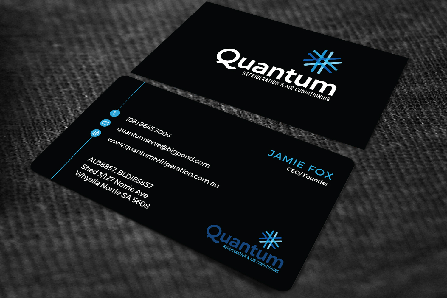 Business Card Design by Graphic Flame for Quantum Refrigeration | Design #19610825