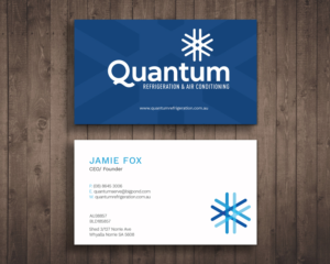Business Card Design by Graphic Flame for Quantum Refrigeration | Design: #19610831