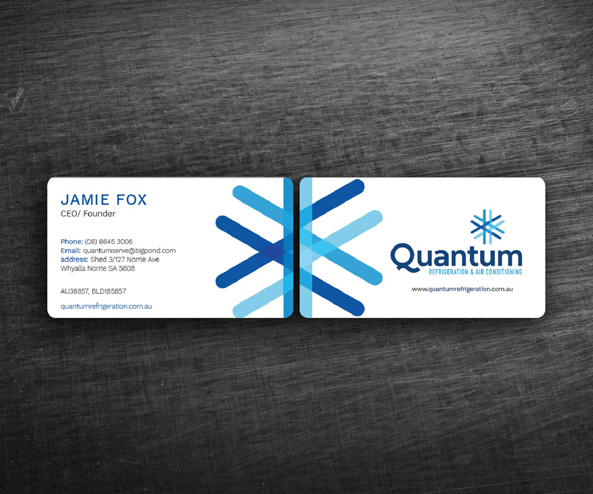 Business Card Design by Graphic Flame for Quantum Refrigeration | Design #19610853