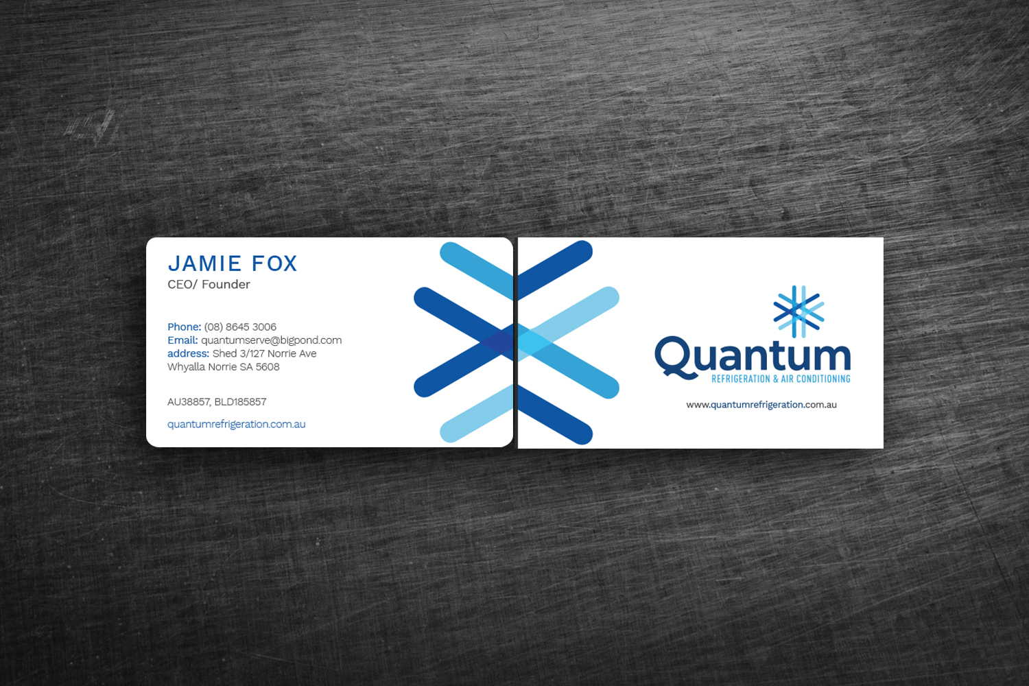 Visitenkarten-Design von Graphic Flame für Quantum Refrigeration | Design #19610874