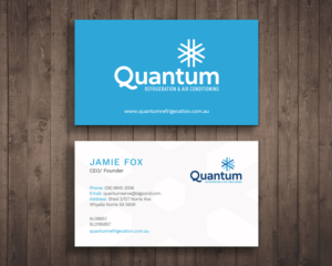 Business Card Design by Graphic Flame for Quantum Refrigeration | Design: #19634124