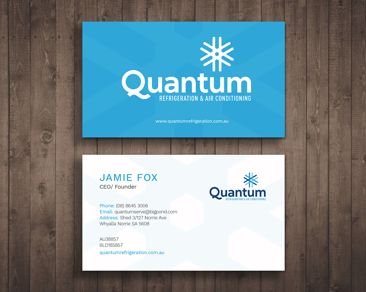 Business Card Design by Graphic Flame for Quantum Refrigeration | Design #19634127