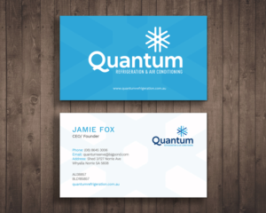 Business Card Design by Graphic Flame for Quantum Refrigeration | Design: #19634127