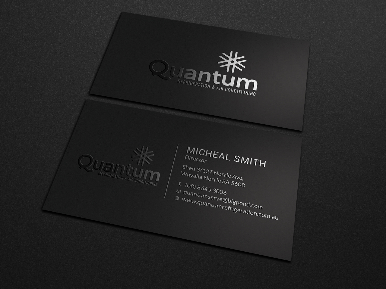 Business Card Design by Tripti Ranjan Gain for Quantum Refrigeration | Design #19563752