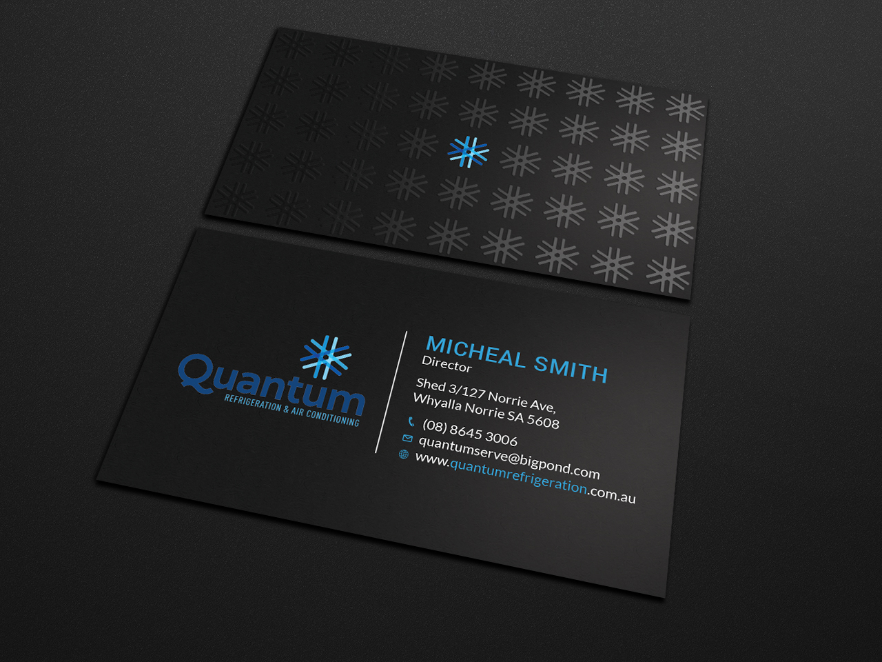 Business Card Design by Tripti Ranjan Gain for Quantum Refrigeration | Design #19563753