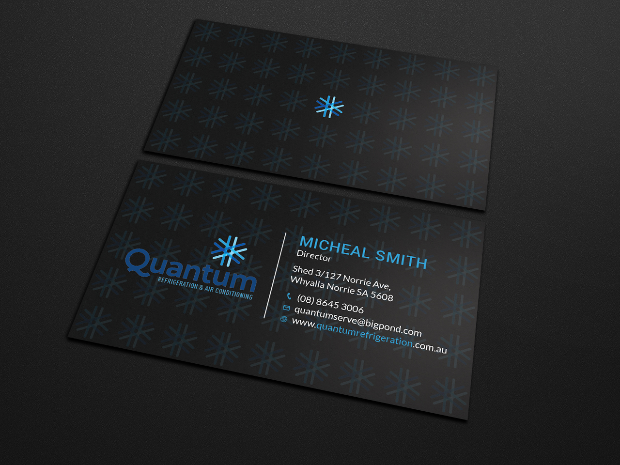 Design de Carte de Visite par Tripti Ranjan Gain pour Quantum Refrigeration | Design #19563759