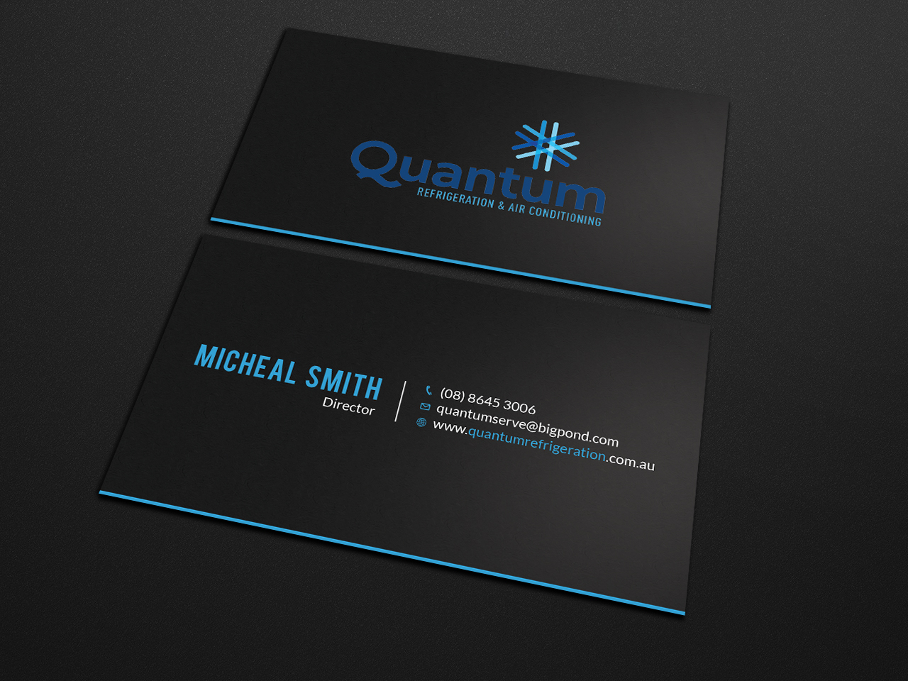 Business Card Design by Tripti Ranjan Gain for Quantum Refrigeration | Design #19563761