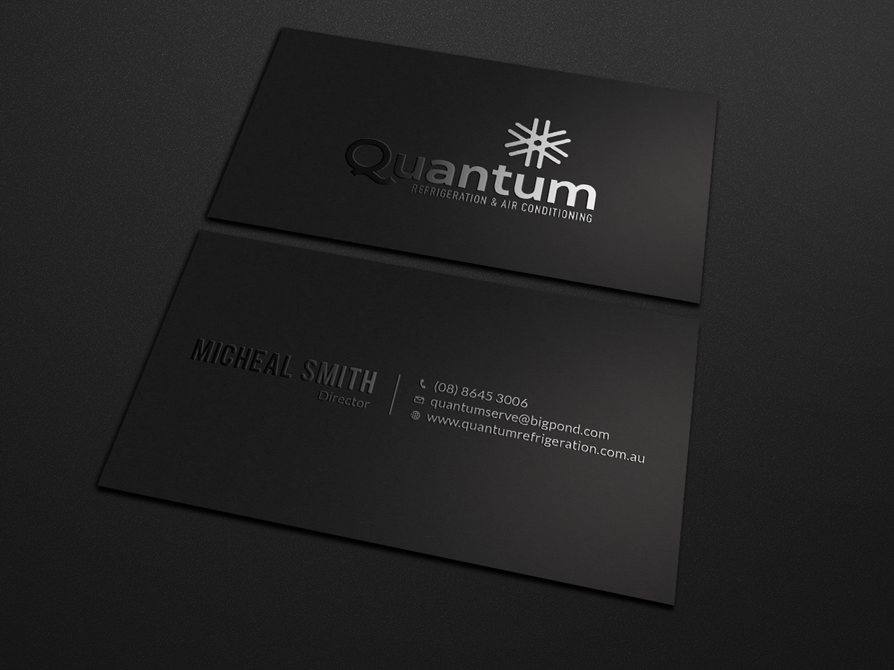 Business Card Design by Tripti Ranjan Gain for Quantum Refrigeration | Design #19563769