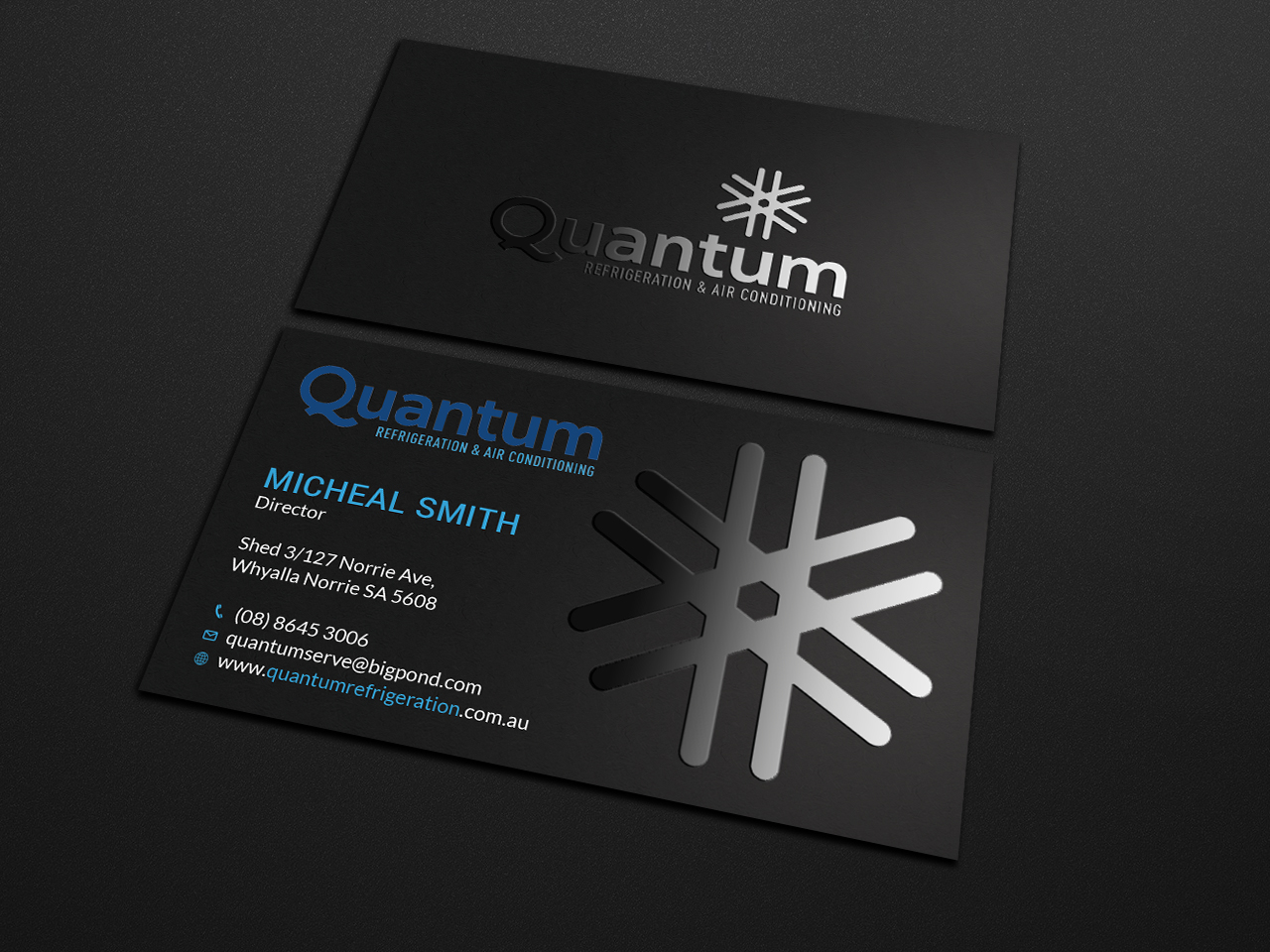 Business Card Design by Tripti Ranjan Gain for Quantum Refrigeration | Design #19563770