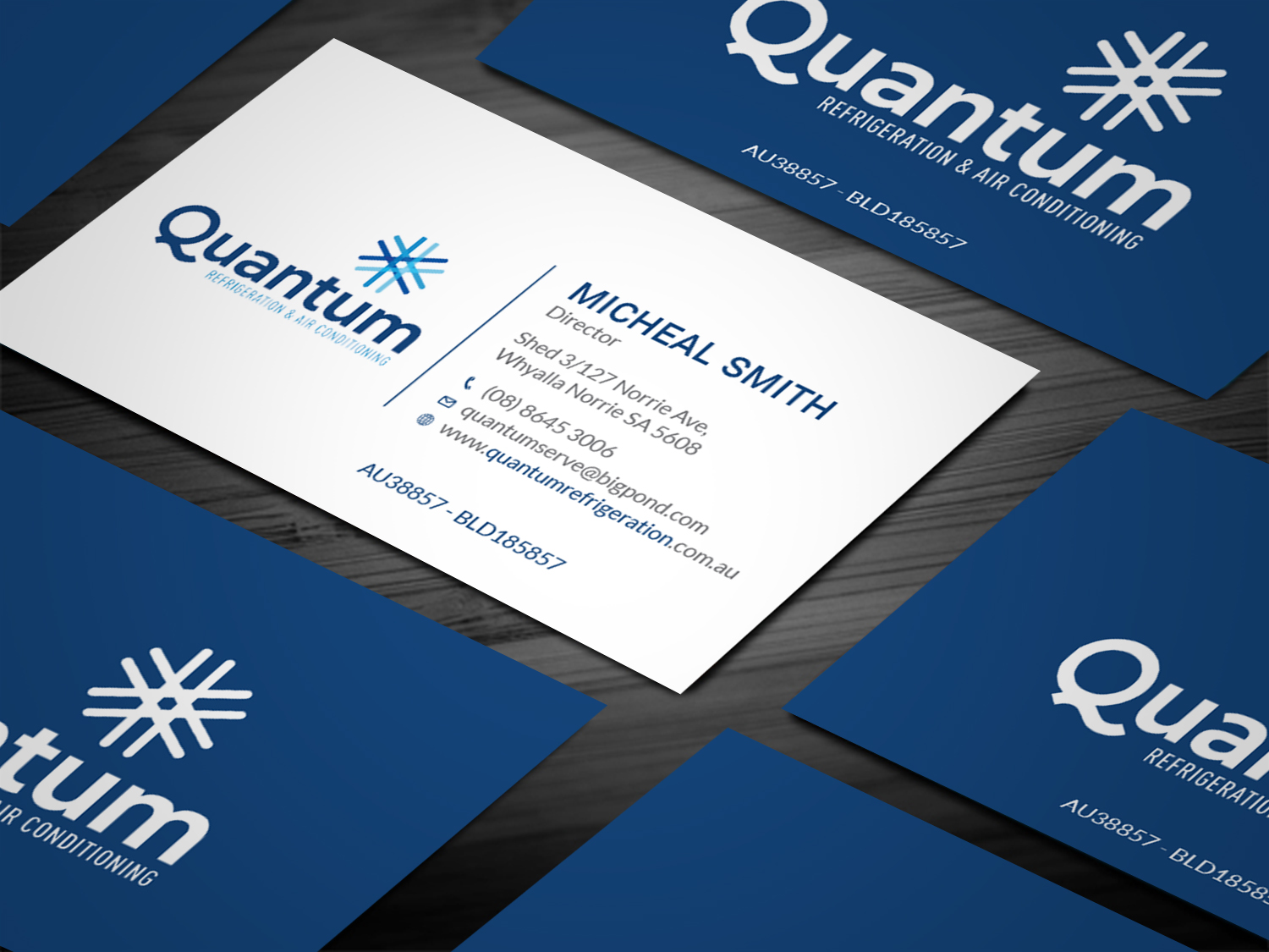 Business Card Design by Tripti Ranjan Gain for Quantum Refrigeration | Design #19563773