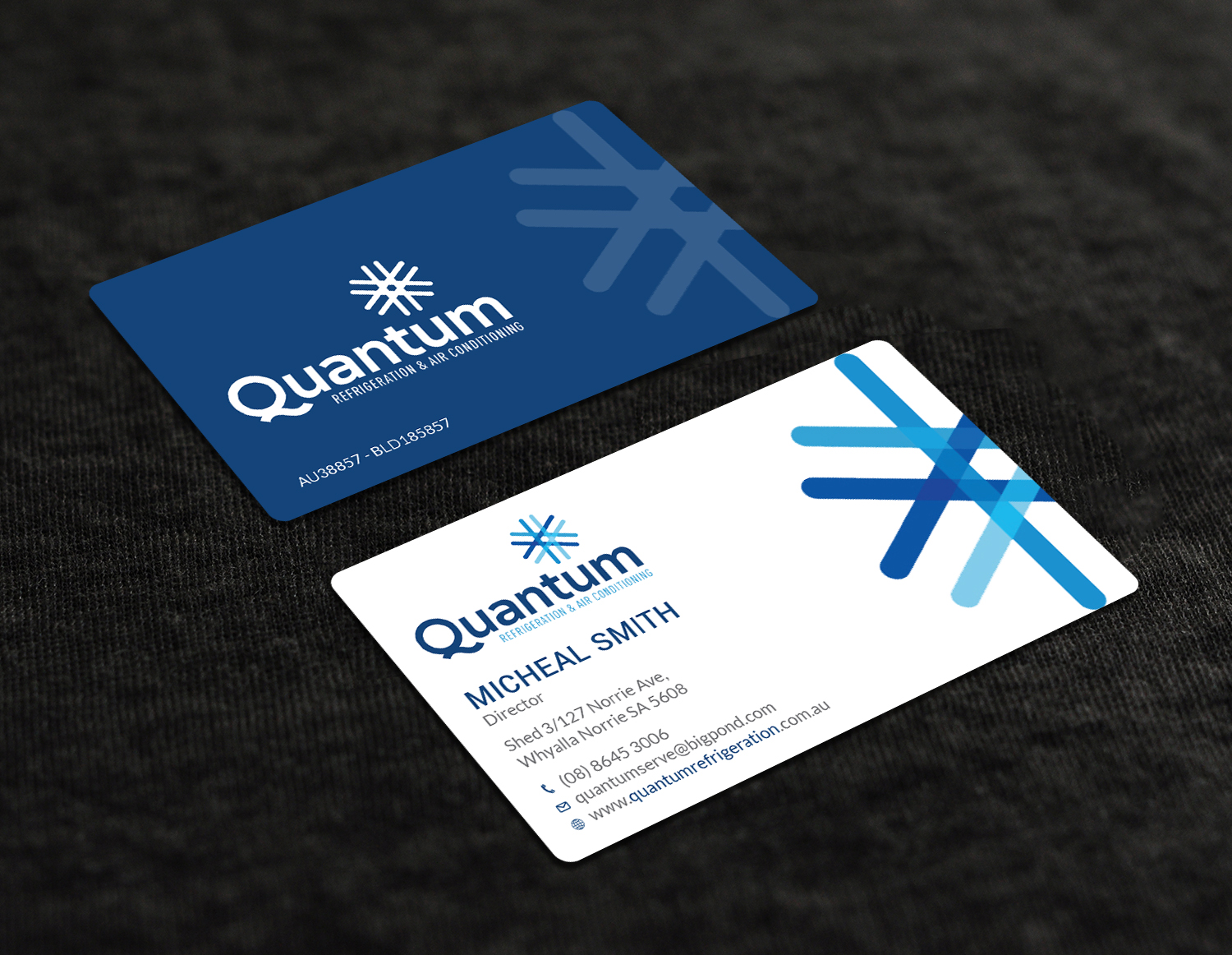 Business Card Design by Tripti Ranjan Gain for Quantum Refrigeration | Design #19563781
