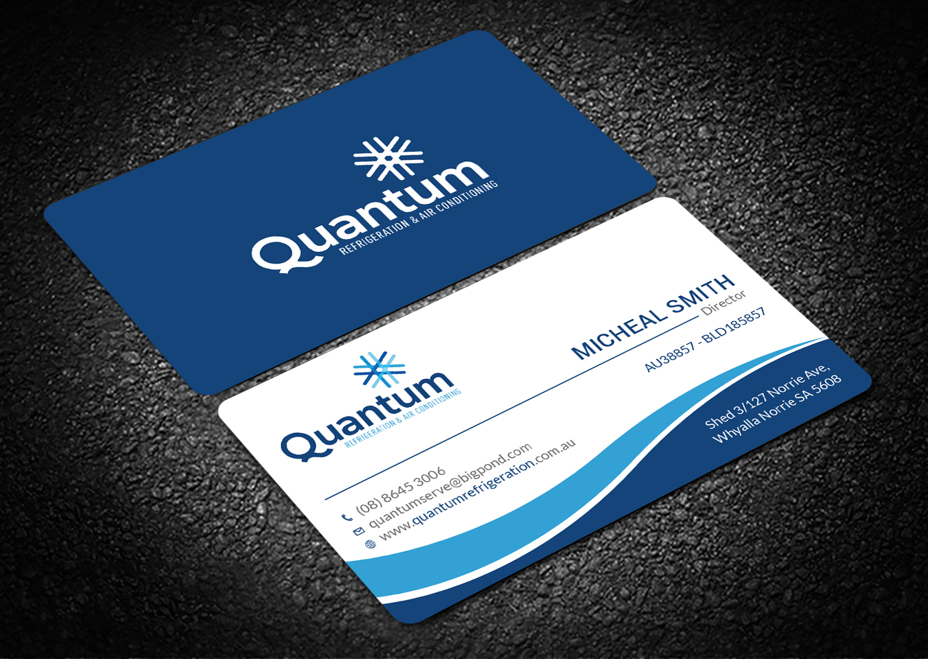 Business Card Design by Tripti Ranjan Gain for Quantum Refrigeration | Design #19565642