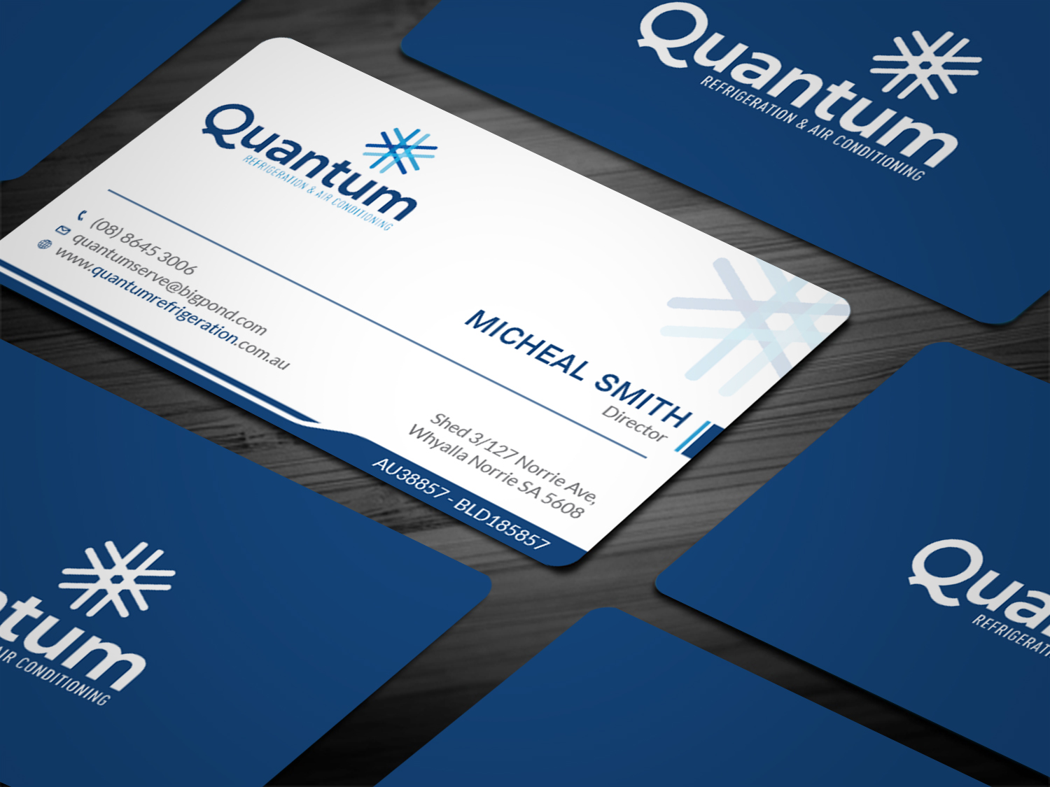 Business Card Design by Tripti Ranjan Gain for Quantum Refrigeration | Design #19565643