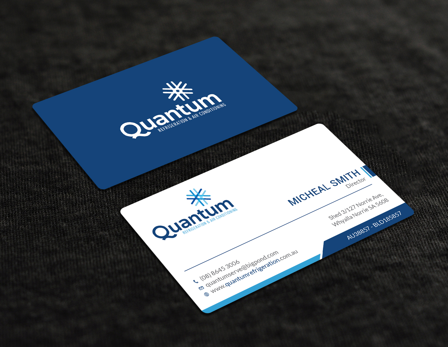 Business Card Design by Tripti Ranjan Gain for Quantum Refrigeration | Design #19565644
