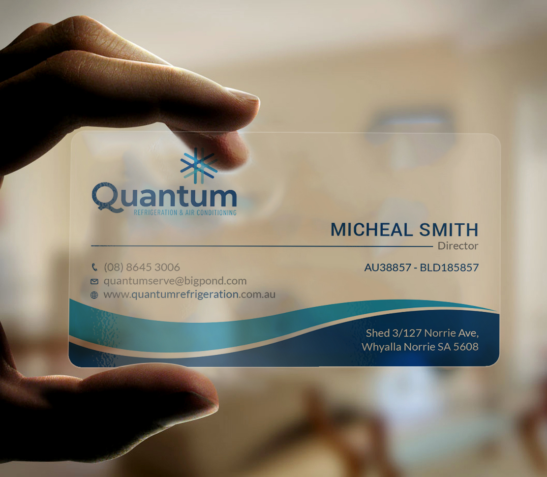 Business Card Design by Tripti Ranjan Gain for Quantum Refrigeration | Design #19565655