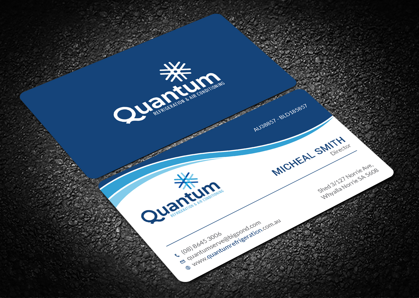 Business Card Design by Tripti Ranjan Gain for Quantum Refrigeration | Design #19565657