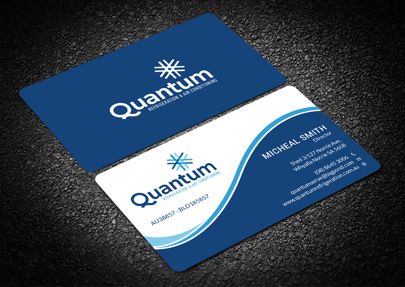 Business Card Design by Tripti Ranjan Gain for Quantum Refrigeration | Design #19565660