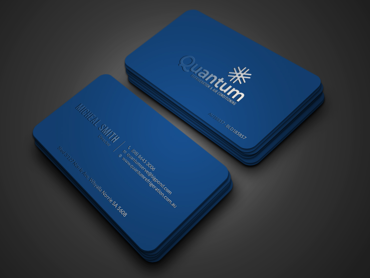 Business Card Design by Tripti Ranjan Gain for Quantum Refrigeration | Design #19565668