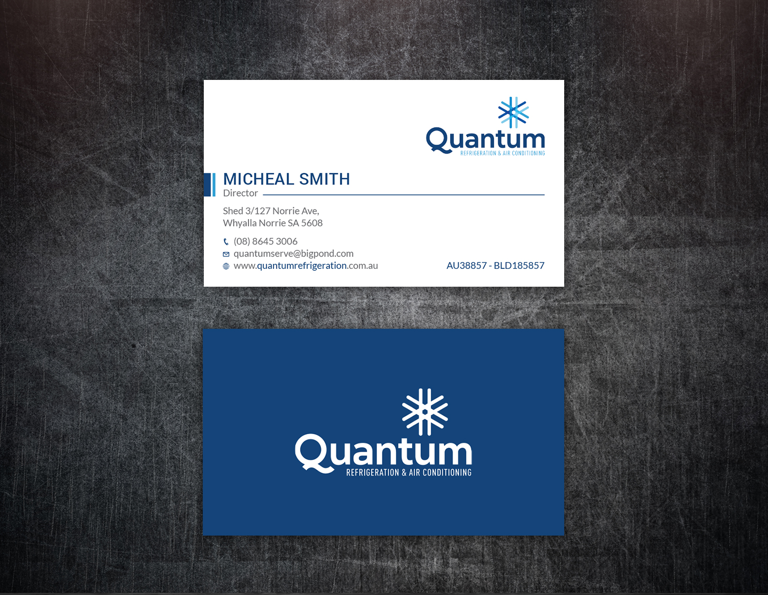 Business Card Design by Tripti Ranjan Gain for Quantum Refrigeration | Design #19565670