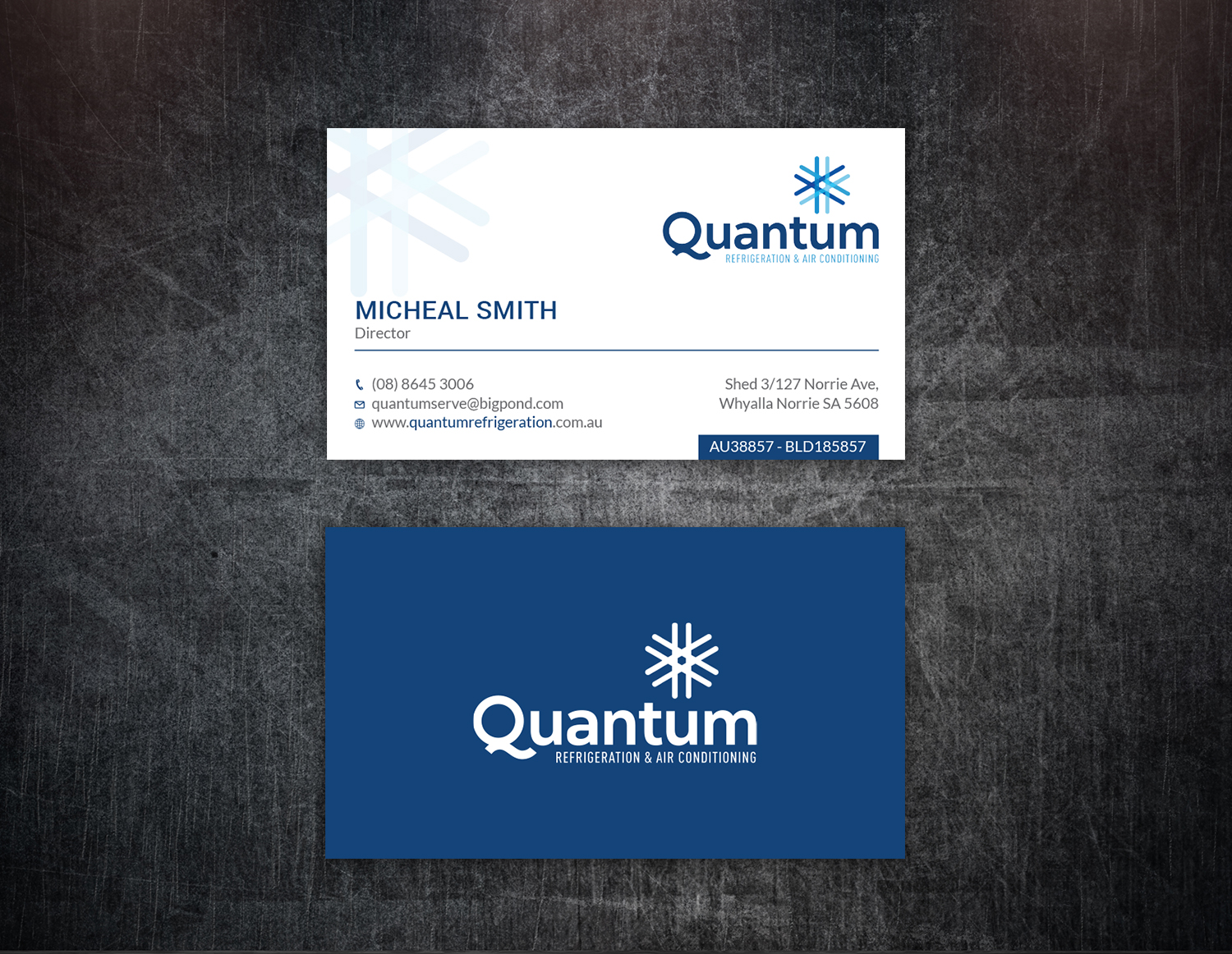 Visitenkarten-Design von Tripti Ranjan Gain für Quantum Refrigeration | Design #19565671