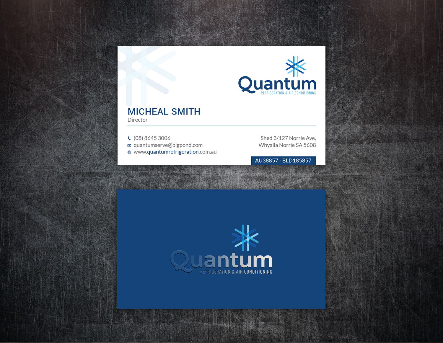 Business Card Design by Tripti Ranjan Gain for Quantum Refrigeration | Design #19565675