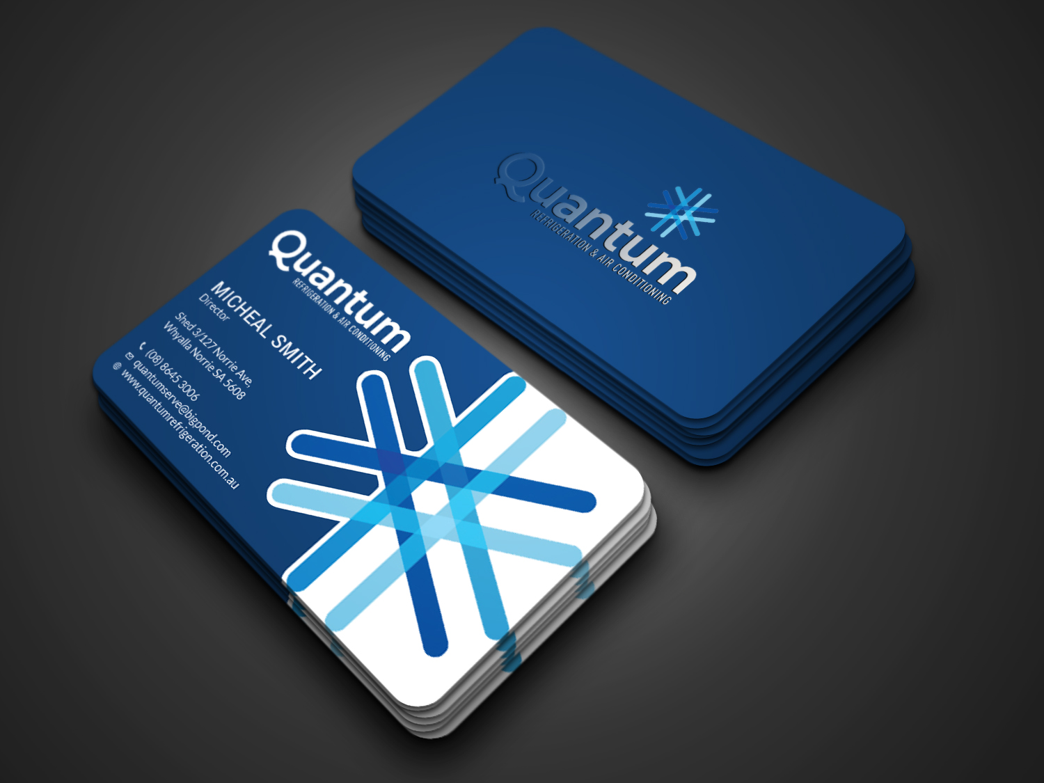 Business Card Design by Tripti Ranjan Gain for Quantum Refrigeration | Design #19565679