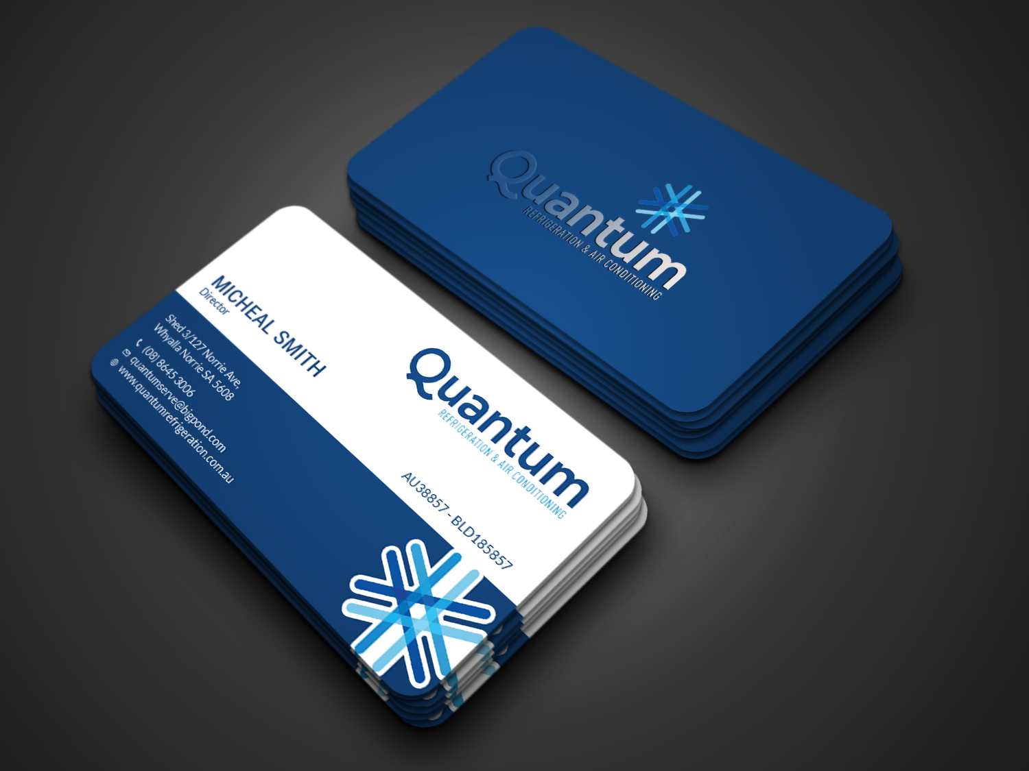 Business Card Design by Tripti Ranjan Gain for Quantum Refrigeration | Design #19565681
