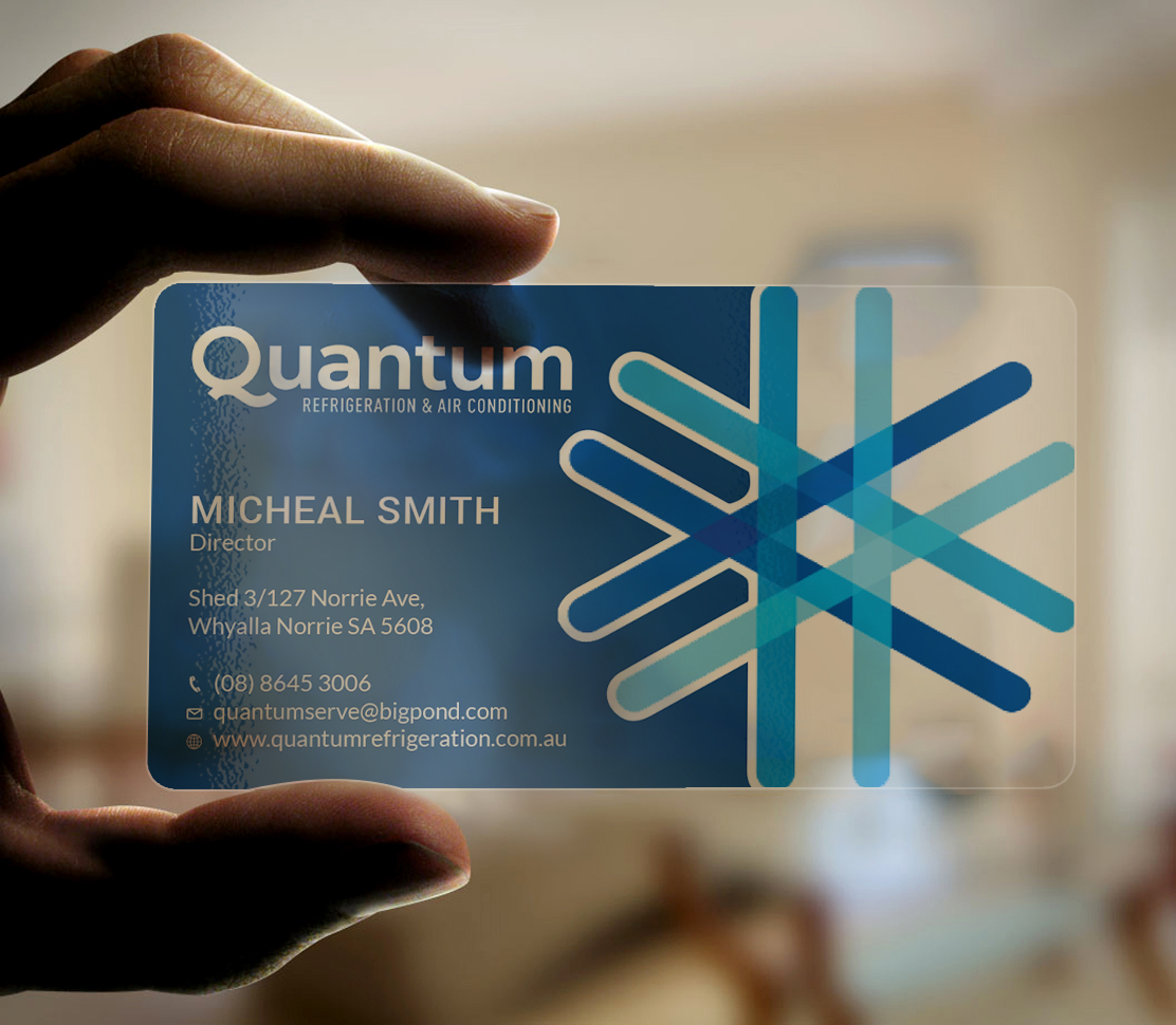 Diseño de Tarjeta de Presentación por Tripti Ranjan Gain para Quantum Refrigeration | Diseño #19565696