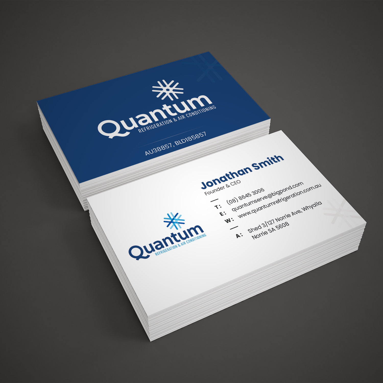 Business Card Design by Pd Work for Quantum Refrigeration | Design #19563141