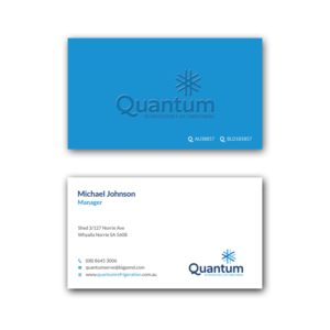 Diseño de Tarjeta de Presentación por Srabon55014 para Quantum Refrigeration | Diseño: #19614320