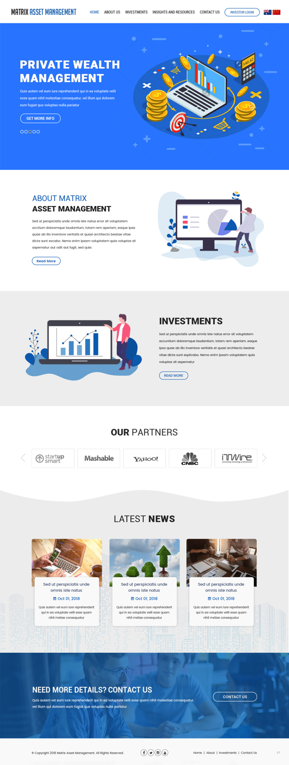 Wix Design by pb for Dynasty Wealth | Design #19568932